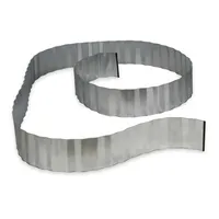 Relaxdays Rasenkante 500 x 16 cm flexibel grau