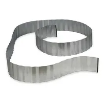 Relaxdays Rasenkante 500 x 16 cm flexibel grau