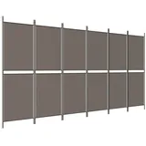 vidaXL Paravent Anthrazit 300x180 cm Stoff
