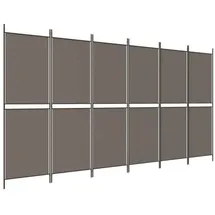 vidaXL Paravent Anthrazit 300x180 cm Stoff