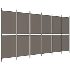 vidaXL Paravent Anthrazit 300x180 cm Stoff