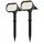 Brandson Solarleuchte schwarz IP65 80 Lumen 2er Set