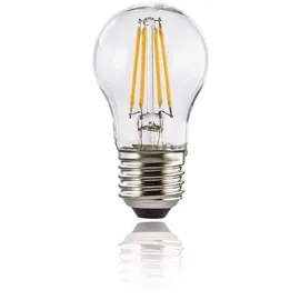 xavax LED-Filament, E27, 470lm ersetzt 40W, Tropfenlampe, Warmweiß, Klar (00112834)