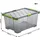 Rotho Evo Total Aufbewahrungsbox 44l mit Deckel grau/grün
