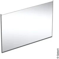 Geberit Option Plus Square Lichtspiegel 105x70x3.5cm, schwarz matt/Aluminium eloxiert