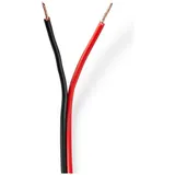 Nedis - Kupfer 100.0 m Rund PVC Red Schwarz Rolle