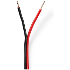 Nedis - Kupfer 100.0 m Rund PVC Red Schwarz Rolle