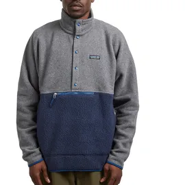 Patagonia Retro Pile 1/2 Snap Pullover Blau/Grau S