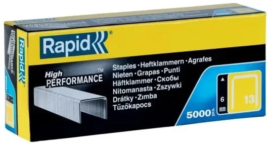 13/6mm Galvanised Staples (Pack 5000)