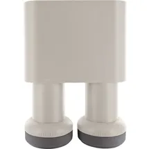 Schwaiger Monoblock Twin LNB hellgrau