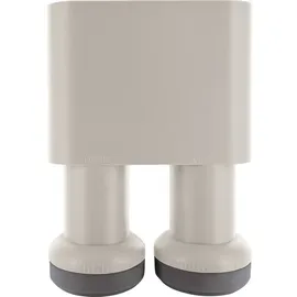 Schwaiger Monoblock Twin LNB hellgrau