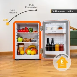 First Austria Retro Mini-Kühlschrank 40 l 56,2 cm hoch Orange