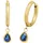 Amor Creolen 2034293 blau Edelstahl mit Zirkonia