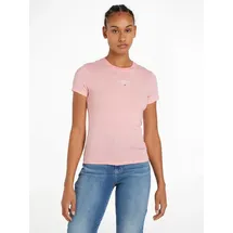 Tommy Jeans Slim Essential Logo 1ext Kurzarm-T-Shirt Ballet Pink M