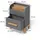 VitaliSpa Kinderregal Malia 55 x 70 cm Eiche grau