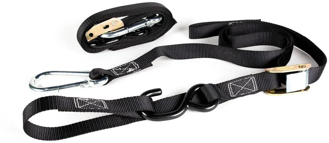 AWORKX Spanngurt-Set 25mm - schwarz, 2-teilig, 180 cm