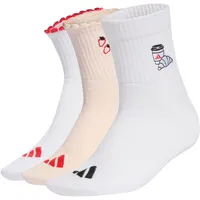 adidas Graphic Socken 3 Paare Wonder Quartz/Weiß/Pure Ruby 43-45