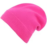 Zwillingsherz Kaschmir-Beanie in Pink