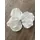 2474U Kunstblüte Orchidee weiß 10 cm 3er-Set, naturgetreue Seidenblüte