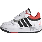 adidas Hoops Shoes Sneaker, FTWR White/core Black/Bright red, 38