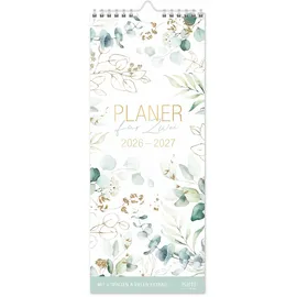 Häfft Planer für Zwei kompakt 26/27 Wand-Kalender [Blattgold]