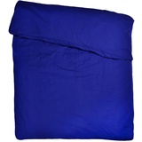 Zoeppritz Bettdeckenbezug aus Perkal - royal blue - 135x200 cm,