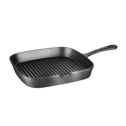 Vogue Grillpfanne aus Gusseisen mit Rillen
