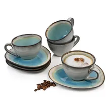 sänger Capri Kaffeeservice 8-tlg. türkis/blau