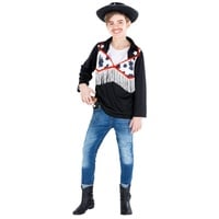 dressforfun Cowboy-Kostüm Jungenkostüm Cowboy Hemd Sheriff braun 152 (12-14 Jahre) - 152 (12-14 Jahre)
