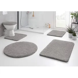 KLEINE WOLKE Badteppich Relax Grau 65 x 55 cm