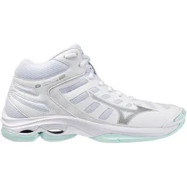 Mizuno Wave Voltage 2 Mid Volleyballschuhe Damen 45 - white/blue tint 43
