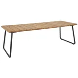 Brafab Nolli Gartenesstisch Aluminium/Teak schwarz/natur