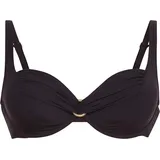 Rosa Faia Bügel-Bandeau-Bikini-Top Damen Schwarz 42 Cup C