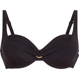 Rosa Faia Bügel-Bandeau-Bikini-Top Damen Schwarz 42 Cup C