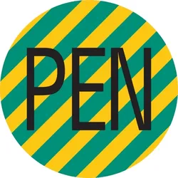 Leiterkennzeichnung, PEN-Leiter - 1 Bund = 100 Stk - 20 mm Folie selbstklebend