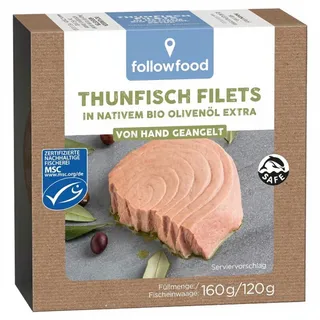 Followfood followfish Thunfisch Filets in Bio-Olivenöl