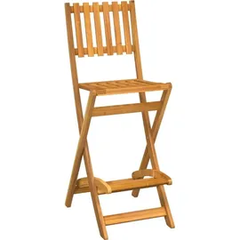 vidaXL Garten-Barhocker 2 Stk. klappbar Massivholz Akazie Braun