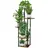 bamworld Blumenständer 30 x 130 cm Braun/Schwarz