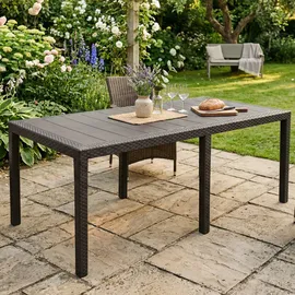 Dmora Ausziehtisch Roma 150 x 90 x 72 cm Anthrazit