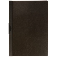 Q-Connect KF00459 Diverse Mappen Klemmmappe A4 transparent schwarz