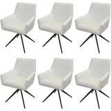 MCW Esszimmerstuhl MCW-L91 Stoff creme-beige 6er Set