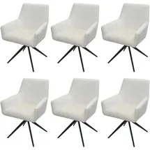 MCW Esszimmerstuhl MCW-L91 Stoff creme-beige 6er Set