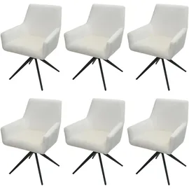 MCW Esszimmerstuhl MCW-L91 Stoff creme-beige 6er Set