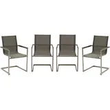 Garden Pleasure SIENNA Gartensessel 56 x 90 x 56 cm grau 4 St.
