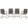 Garden Pleasure SIENNA Gartensessel 56 x 90 x 56 cm grau 4 St.