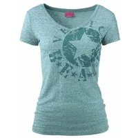 VENICE BEACH Strandshirt türkis-meliert S