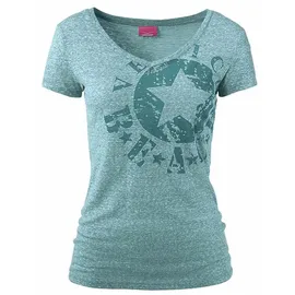 VENICE BEACH Strandshirt türkis-meliert S