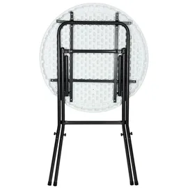 CASARIA Stehtisch Ø 72 x 110 cm Weiß