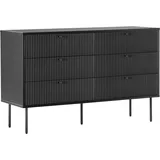 hjh living KARBY S 120 x 75 x 40 cm Schwarz