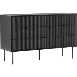 hjh living KARBY S 120 x 75 x 40 cm Schwarz